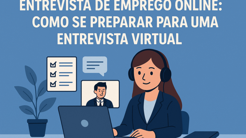 Entrevista de Emprego Online: Como se Preparar para uma Entrevista Virtual